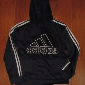 Adidas Black Hoodie with White Accents